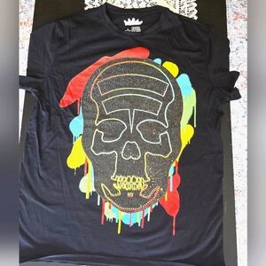 Men's skull tee shirt size large